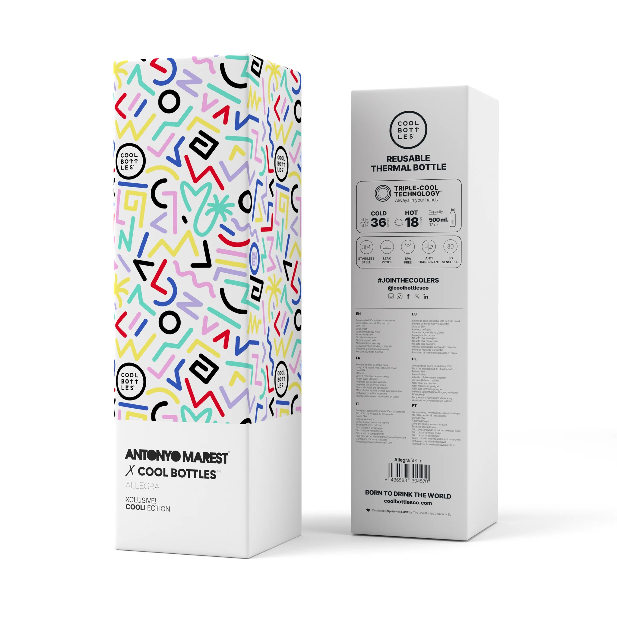 COOL BOTTLES THE BOTTLE ANTONYO MAREST ALLEGRA 500ML - Imagen 2