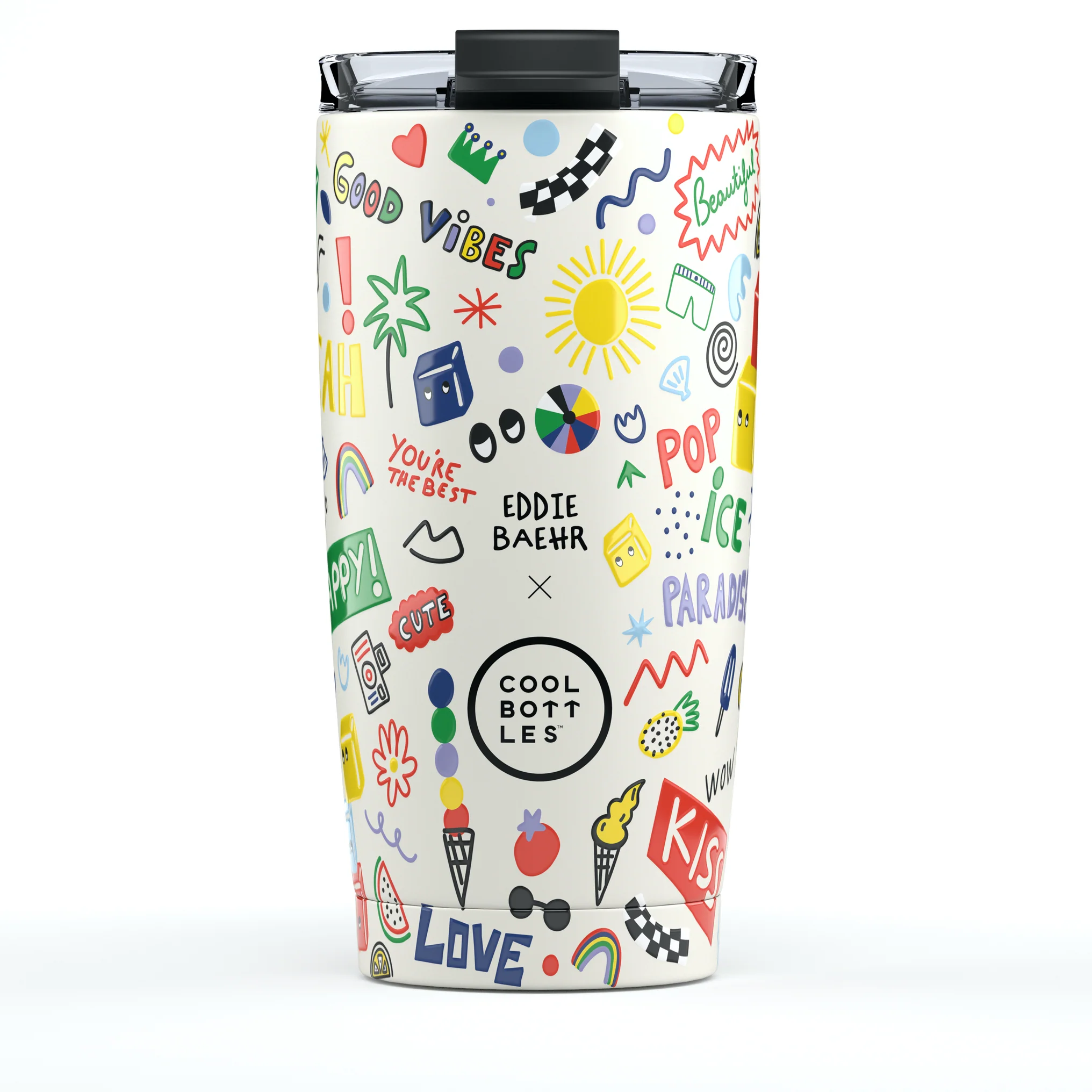 COOL BOTTLES THE TUMBLER EDDIE BAEHR GOOD VIBES 550 ML