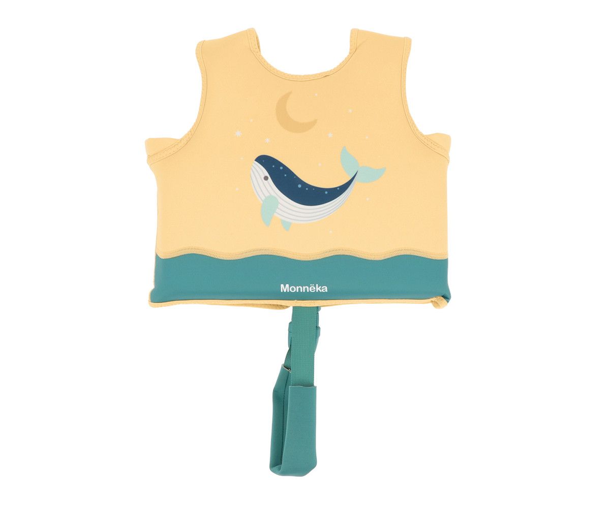 MONNEKA CHALECO FLOTADOR APRENDIZAJE WHALE TEAL TALLA 3-6 AÑOS - Imagen 2