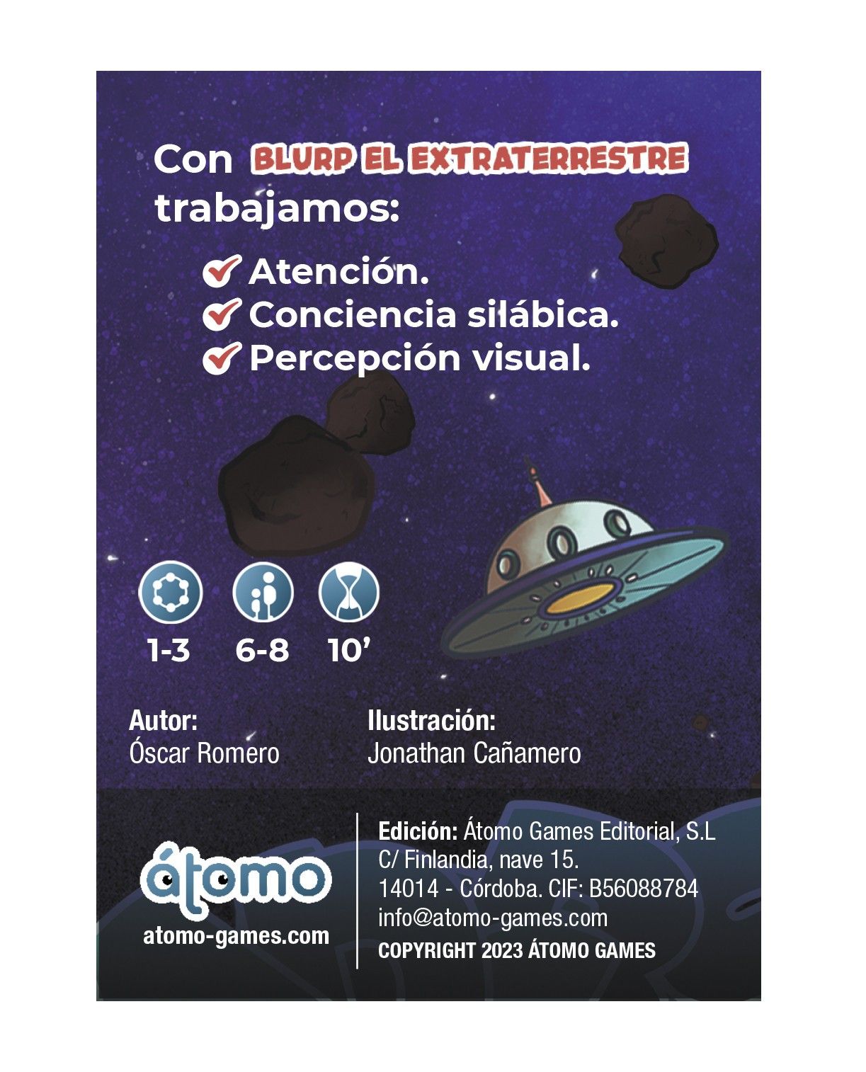 ÁTOMO CLUB A BLURP EL EXTRATERRESTRE - Imagen 3