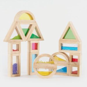 TICKIT BLOQUES SENSORIALES MADERA 16 PIEZAS