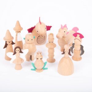 TICKIT FIGURAS ENCANTADAS DE MADERA 10 UNIDADES