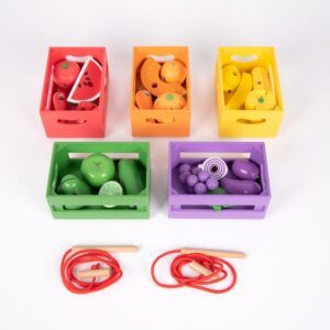 TICKIT CONJUNTO 5 CAJAS MADERA FRUTAS Y VERDURAS