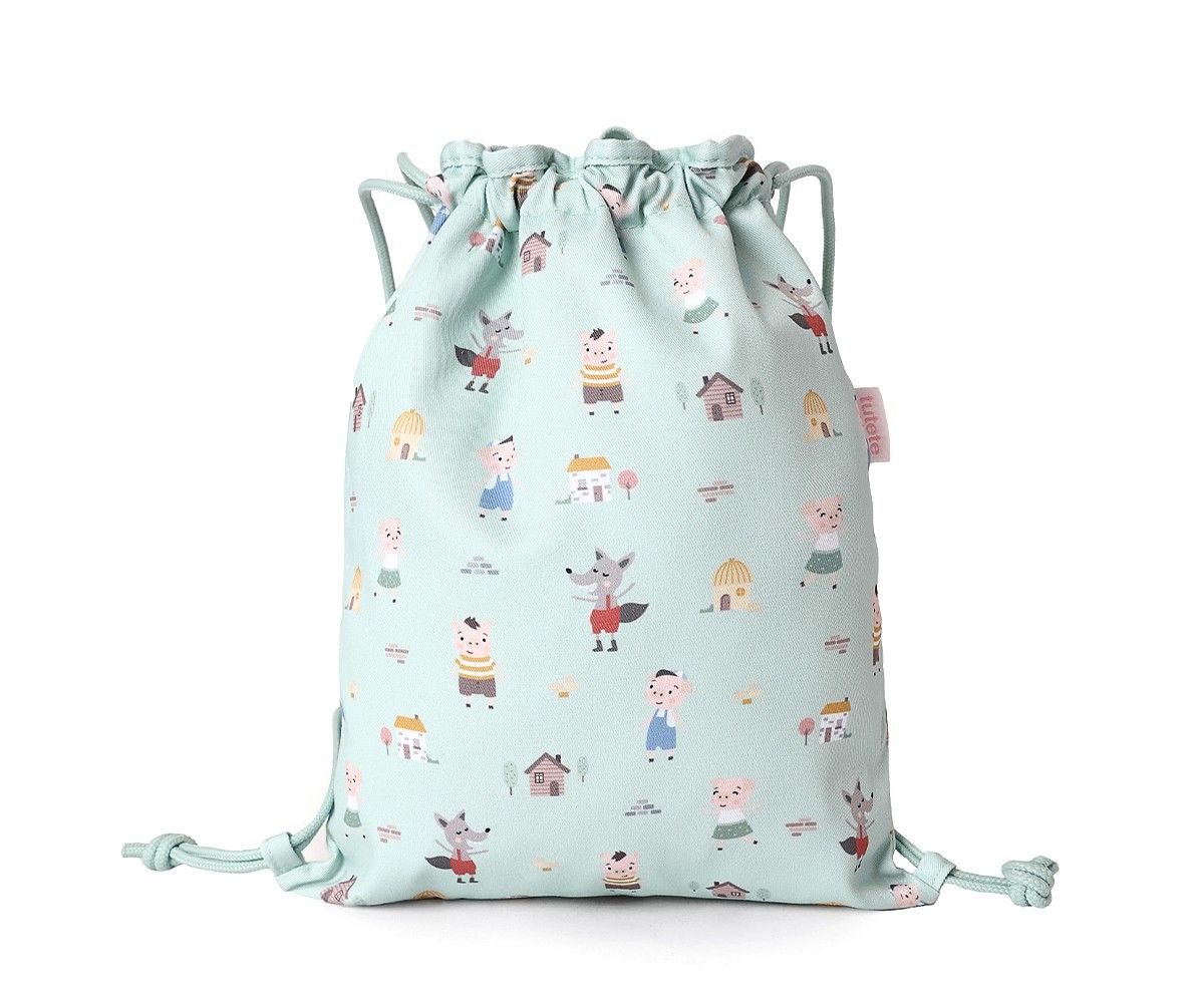 MONNEKA MOCHILA SACO TELA THE THREE LITTLE PIGS PERSONALIZABLE