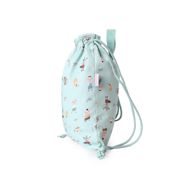 MONNEKA MOCHILA SACO TELA THE THREE LITTLE PIGS PERSONALIZABLE - Imagen 2