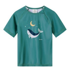 MONNEKA CAMISETA PROTECCIÓN SOLAR WHALE TEAL 1-2 AÑOS