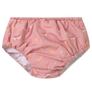 MONNEKA BAÑADOR PAÑAL VOLANTES WHALE PINK TALLA 12-18 MESES
