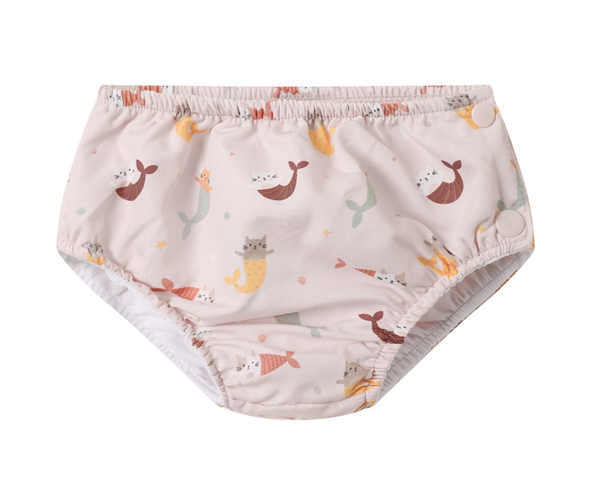 MONNEKA BAÑADOR PAÑAL VOLANTES MERMAID CATS TALLA 18-24 MESES