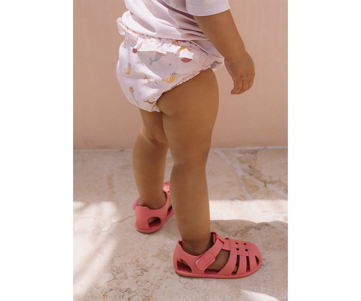 MONNEKA BAÑADOR PAÑAL VOLANTES MERMAID CATS TALLA 18-24 MESES - Imagen 3
