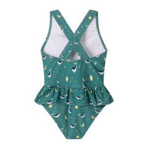 MONNEKA BAÑADOR CRUZADO CON VOLANTES WHALE TEAL 18-24 MESES