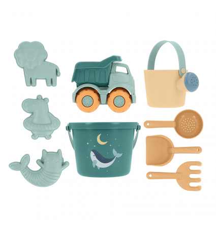 MONNEKA SET DE JUGUETES DE PLAYA WHALE TEAL