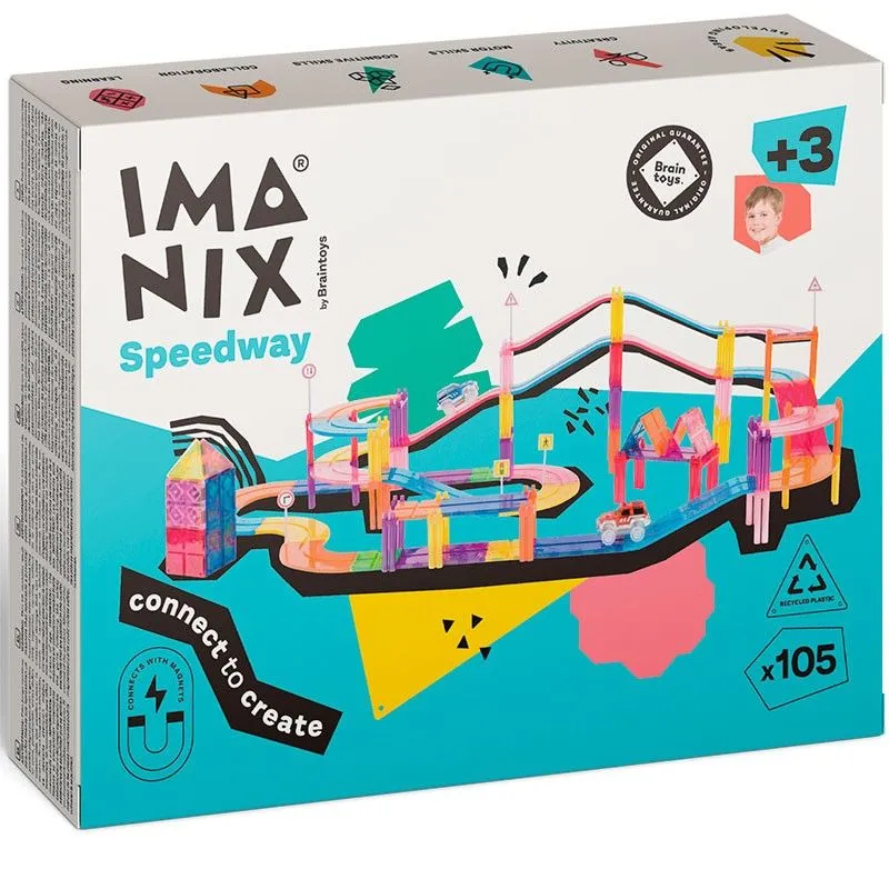 BRAINTOYS IMANIX PISTA DE CARRERAS 105 PZAS