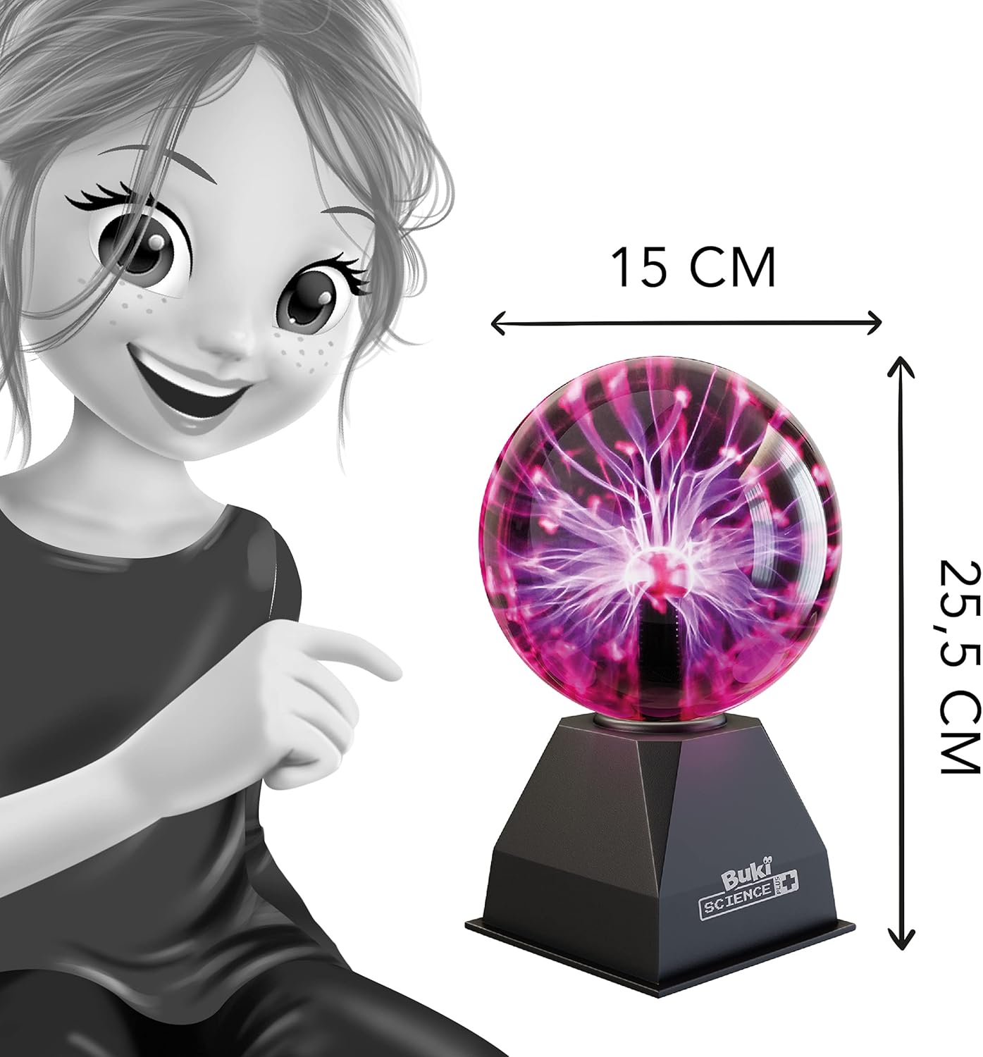 BUKI BOLA DE PLASMA DE 15 CM - Imagen 3