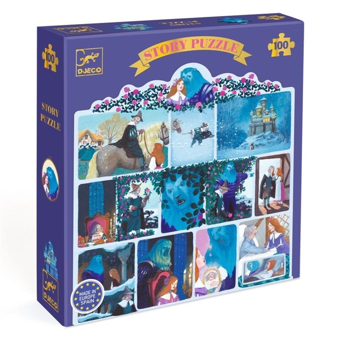 DJECO PUZZLE CUENTOS LA BELLA Y LA BESTIA - Imagen 2