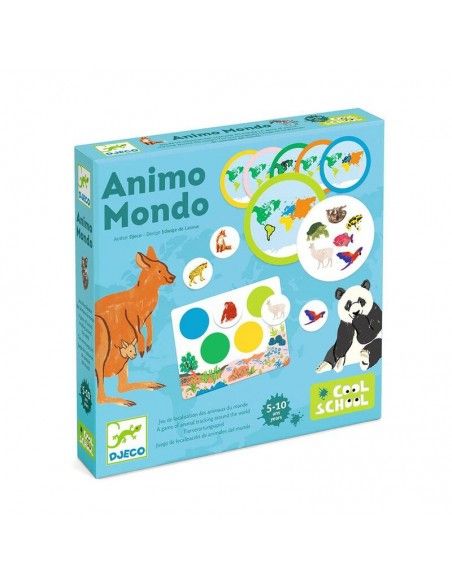 DJECO JUEGO COOL SCHOOL ANIMO MONDO