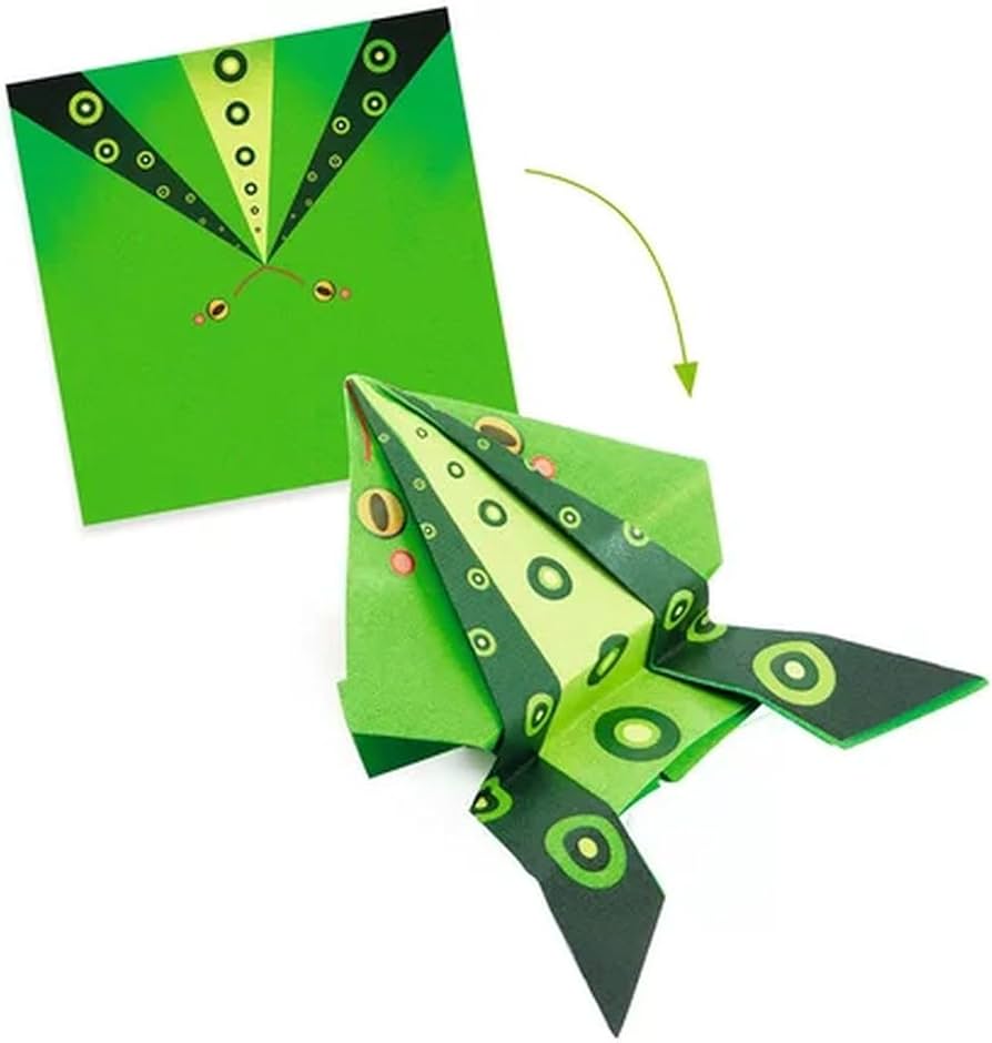 DJECO PAPIROFLEXIA ORIGAMI ANIMALES SALTARINES - Imagen 3