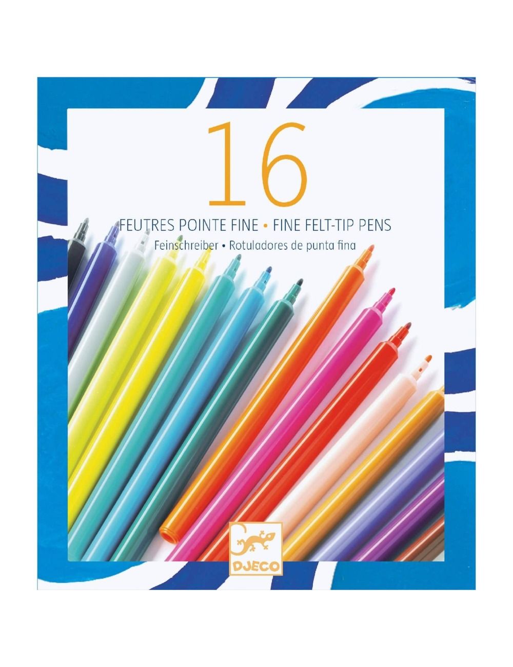 DJECO COLORES 16 ROTULADORES DE PUNTA FINA