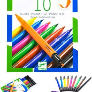 DJECO COLORES 10 ROTULADORES PINCEL CLÁSICO
