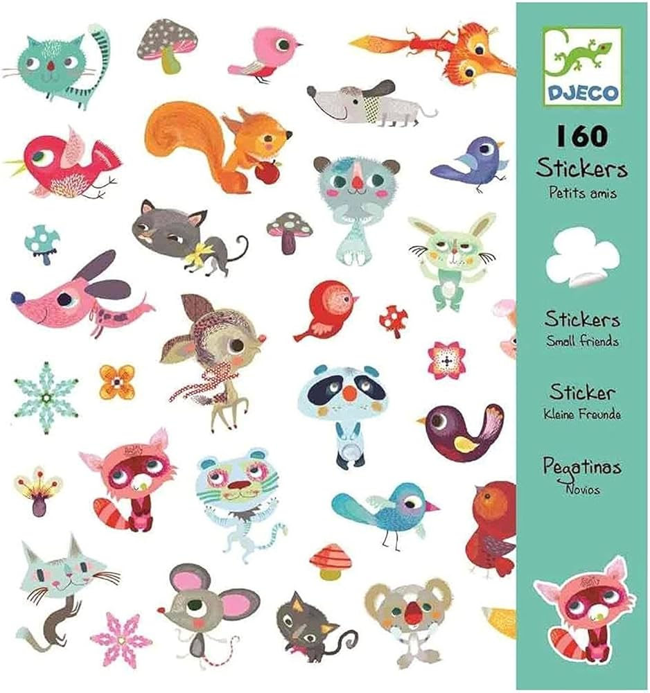DJECO PEGATINAS PEQUEÑOS AMIGOS