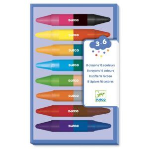 DJECO COLORES PARA PEQUES 8 CERAS DOBLES