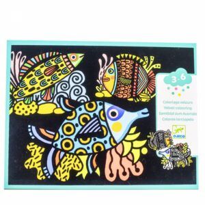 DJECO COLOREA TERCIOPELO PECES HERMOSOS