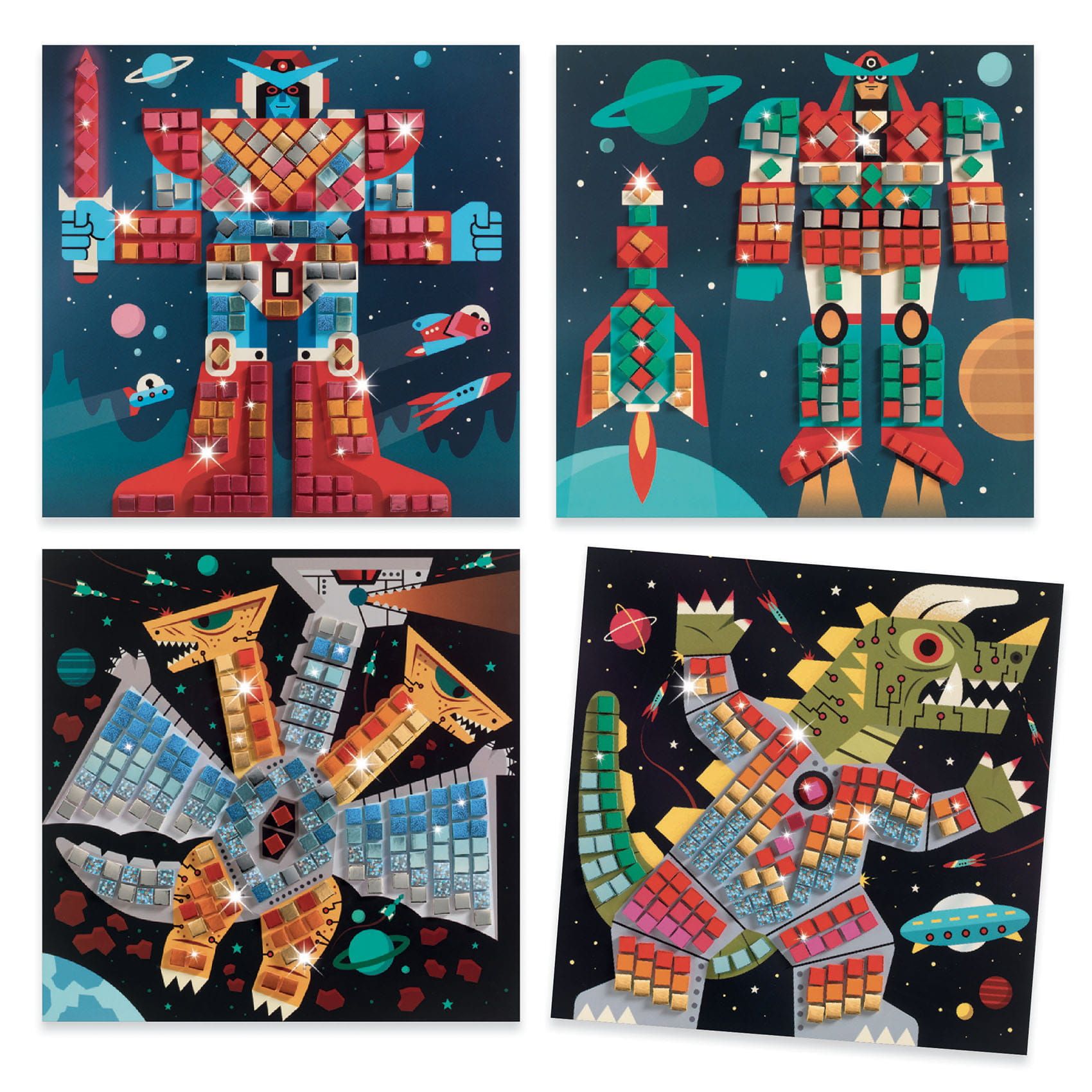 DJECO SPACE COLLAGE CUADROS DE MOSAICOS