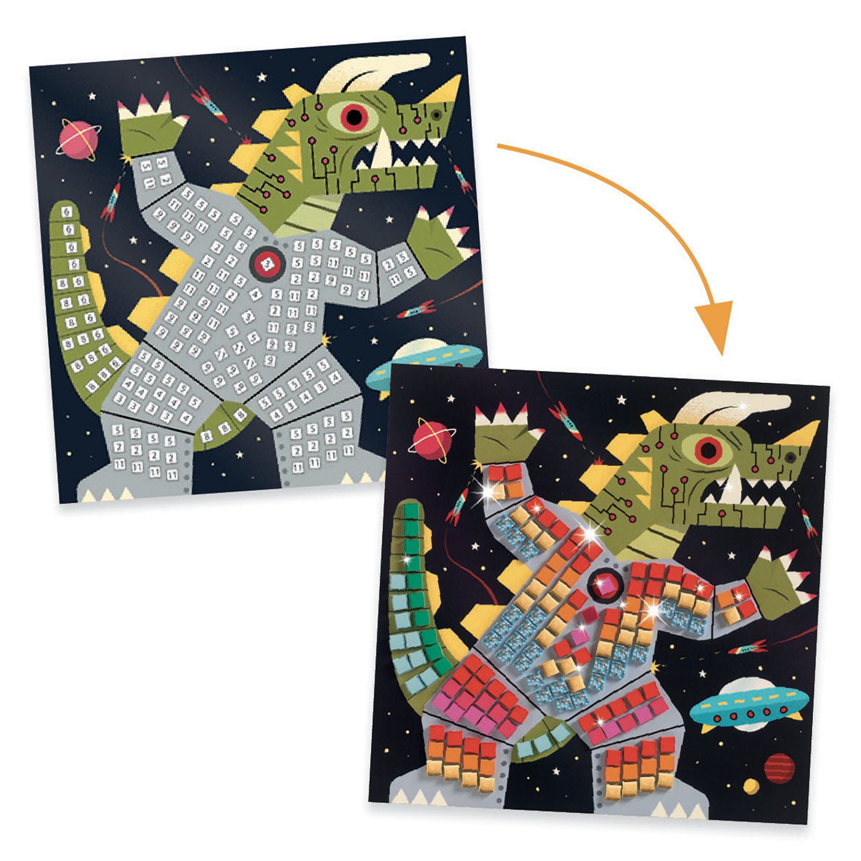 DJECO SPACE COLLAGE CUADROS DE MOSAICOS - Imagen 3