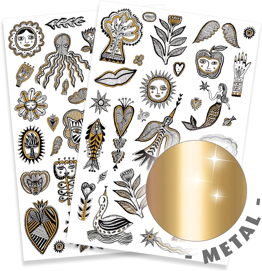DJECO TATUAJES DORADO CHIC - Imagen 3