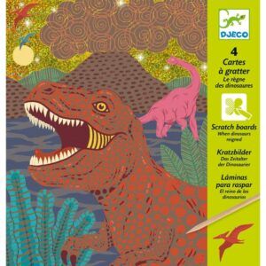 DJECO CUADROS PARA RASCAR EL REINO DE LOS DINOSAURIOS