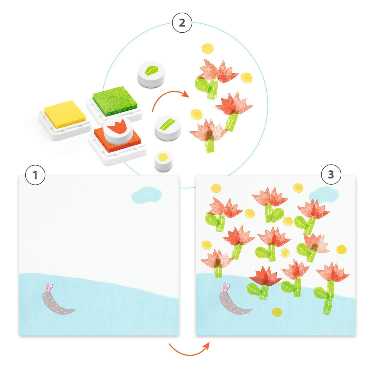 DJECO SELLOS CON FLORES - Imagen 3