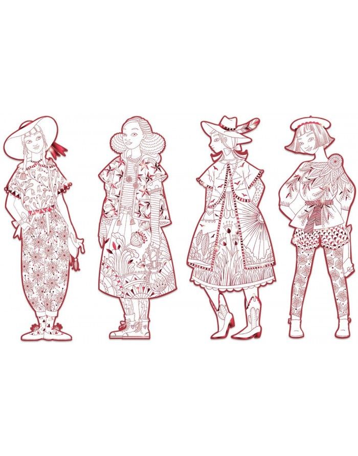 DJECO FIGURAS PARA COLOREAR FIODOR & SUS AMIGAS - Imagen 2