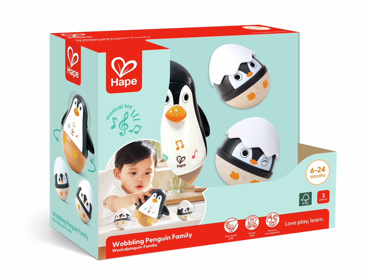 HAPE WOBBLING PENGUIN FAMILY
