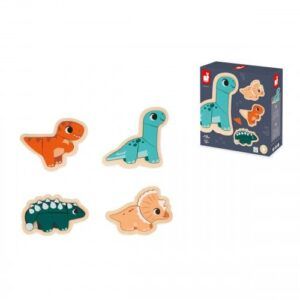 JANOD 4 PUZLES EVOLUTIVOS DINO