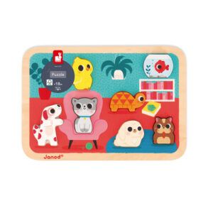 JANOD CHUNKY PUZLE DE LOS ANIMALES DE COMPAÑÍA