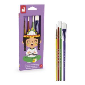 JANOD KIT DE 4 PINCELES SINTÉTICOS