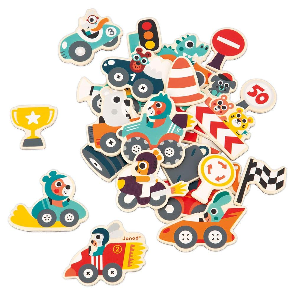 JANOD IMANES DE COCHES DE CARRERAS 24 PIEZAS - Imagen 3