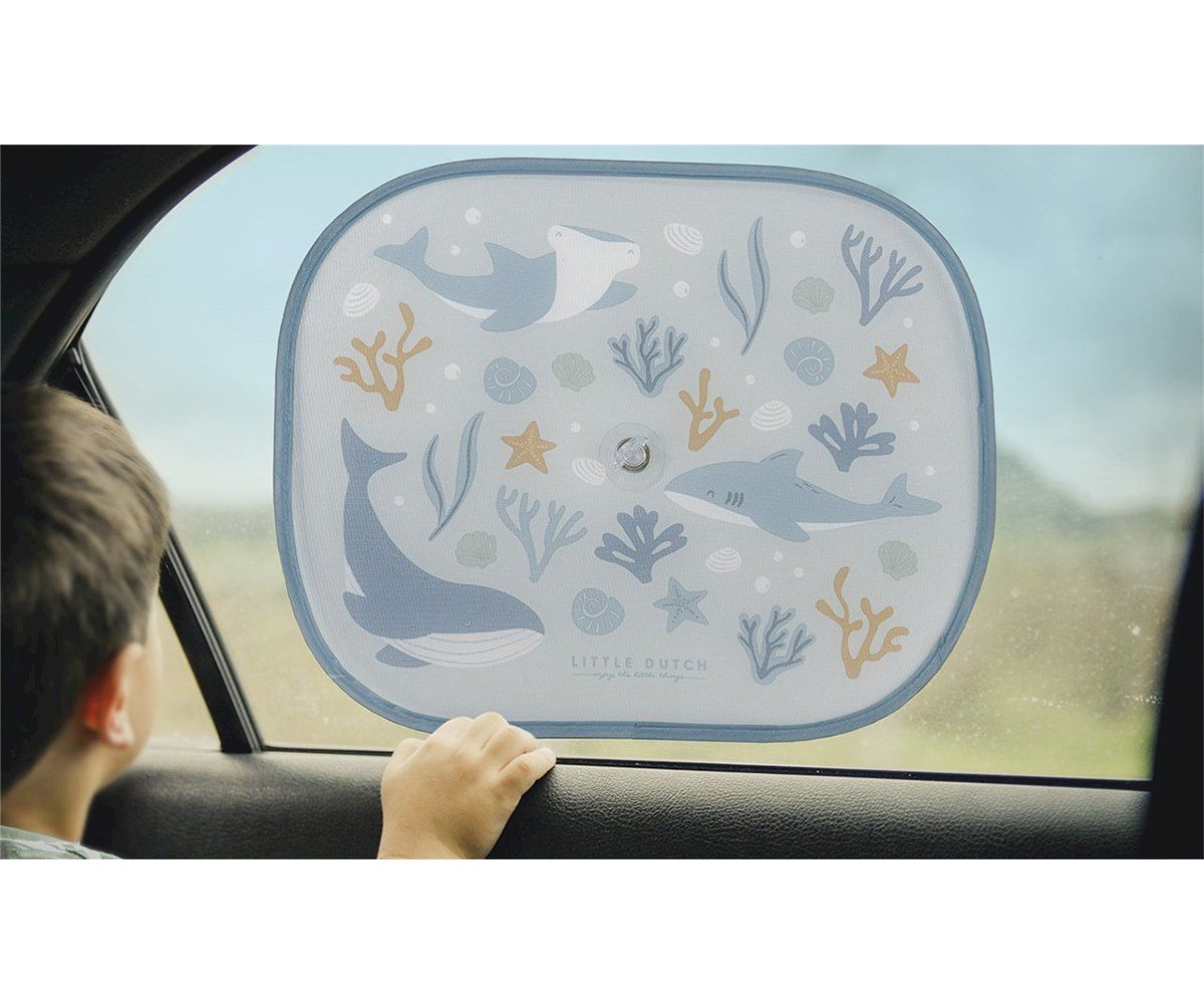 LITTLE DUTCH PARASOL VENTANA COCHE OCEAN DREAMS AZUL - Imagen 3