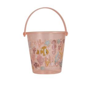 LITTLE DUTCH CUBO DE PLAYA 19 CM OCEAN DREAMS ROSA