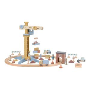 LITTLE DUTCH SET CONSTRUCCION CON GRÚA FSC