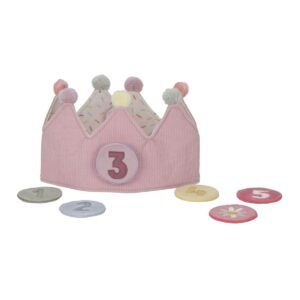 LITTLE DUTCH CORONA DE CUMPLEAÑOS CON NÚMEROS ROSA