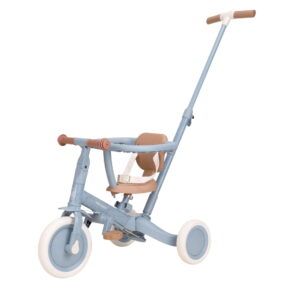 LITTLE DUTCH TRICICLO CON BARRA SAFARI DREAMS AZUL