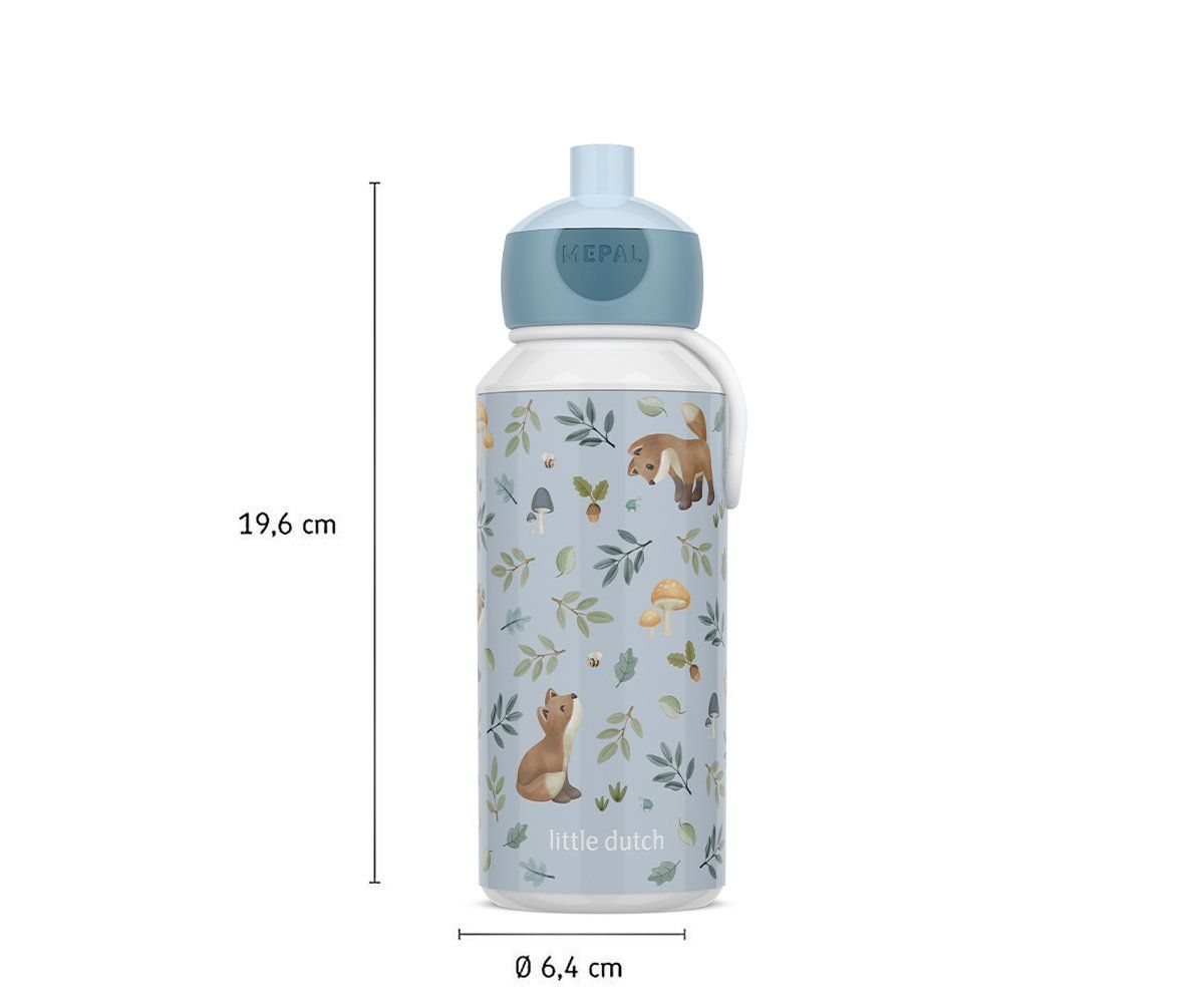 LITTLE DUTCH BOTELLA CAMPUS POP UP 400 ML FOREST FRIENDS - Imagen 2