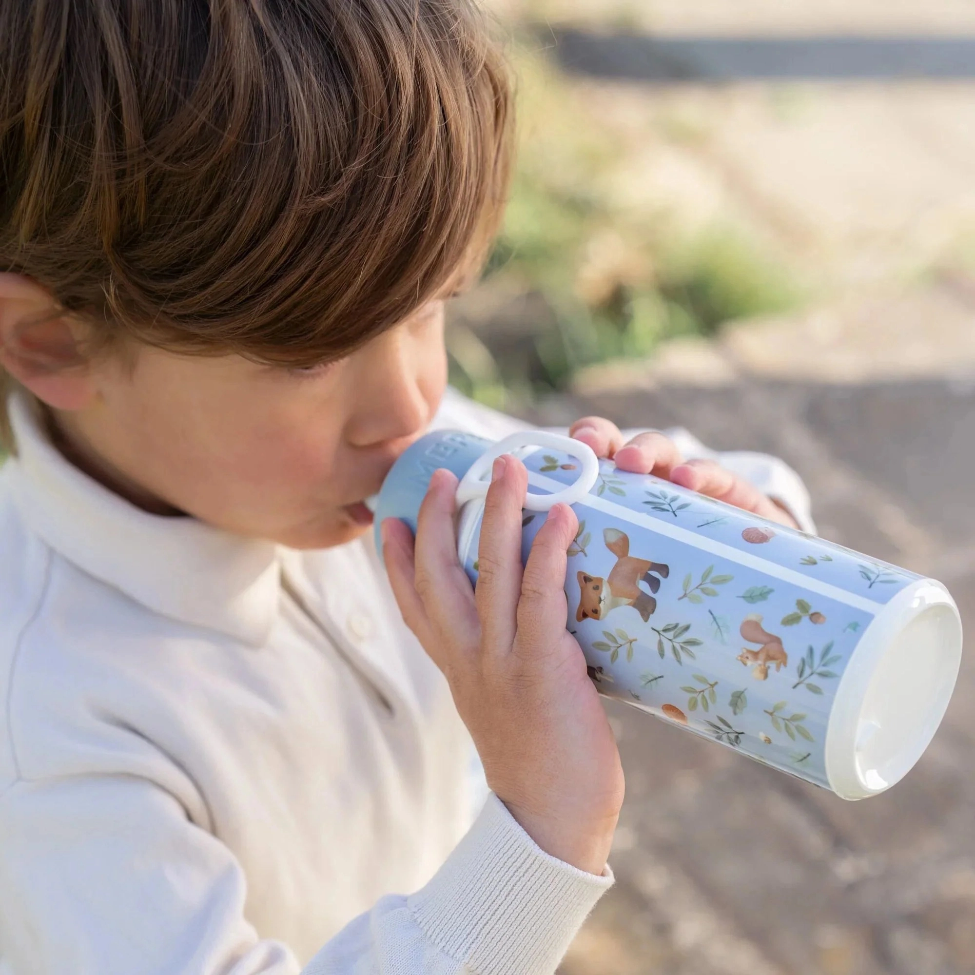 LITTLE DUTCH BOTELLA CAMPUS POP UP 400 ML FOREST FRIENDS - Imagen 3