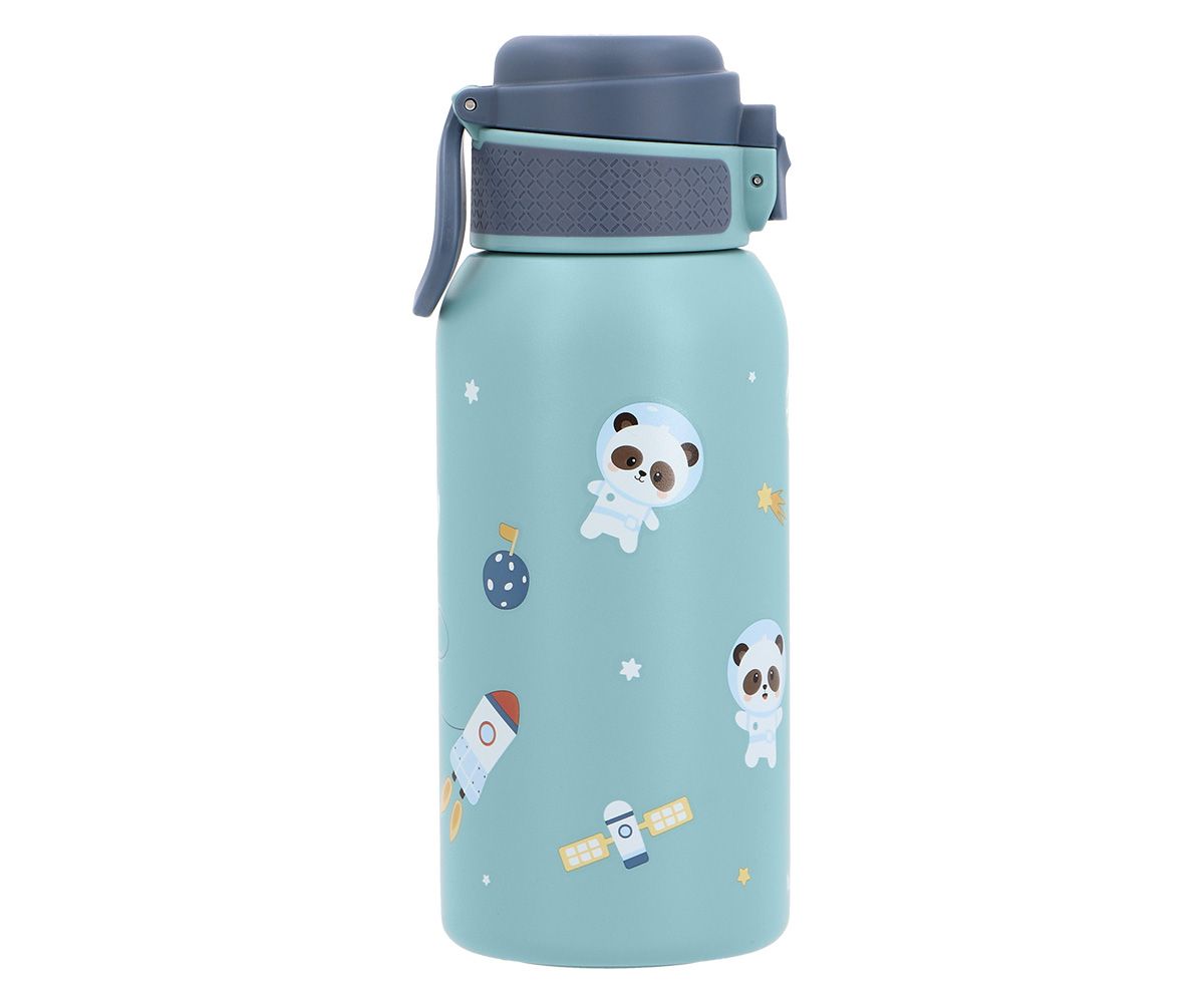 MONNEKA BOTELLA DE ACERO TÉRMICA PANDAS IN SPACE 500ML - Imagen 3