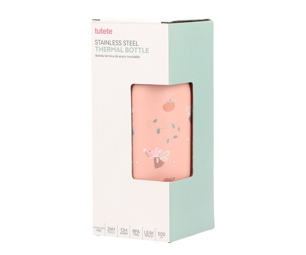 MONNEKA BOTELLA DE ACERO TÉRMICA MOUSE FAIRIES 500ML - Imagen 2