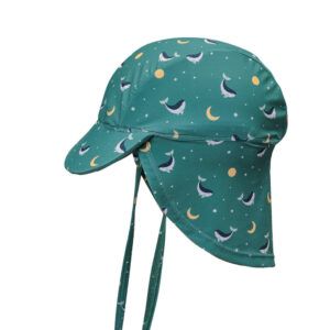 MONNEKA GORRO PLAYA BEBÉ WHALE TEAL TALLA S
