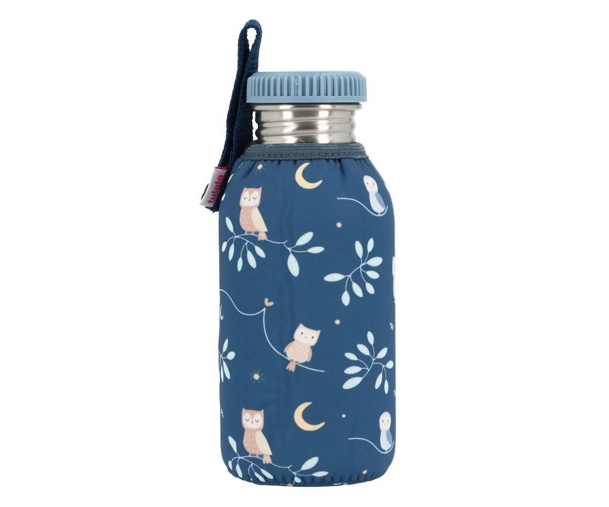 MONNEKA BOTELLA ACERO CON FUNDA MAGICAL FOREST PERSONALIZABLE 500ML