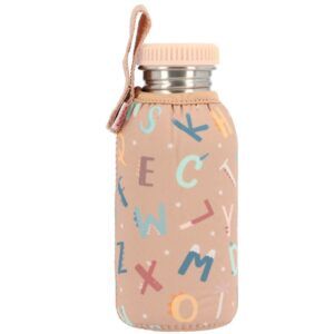 MONNEKA BOTELLA ACERO CON FUNDA FUNNY LETTERS PERSONALIZABLE 500ML