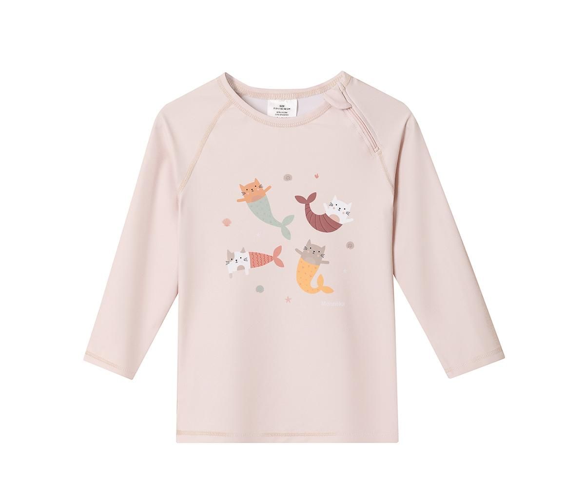 MONNEKA CAMISETA PROTECCIÓN SOLAR MANGA LARGA MERMAID CATS 4-5 AÑOS