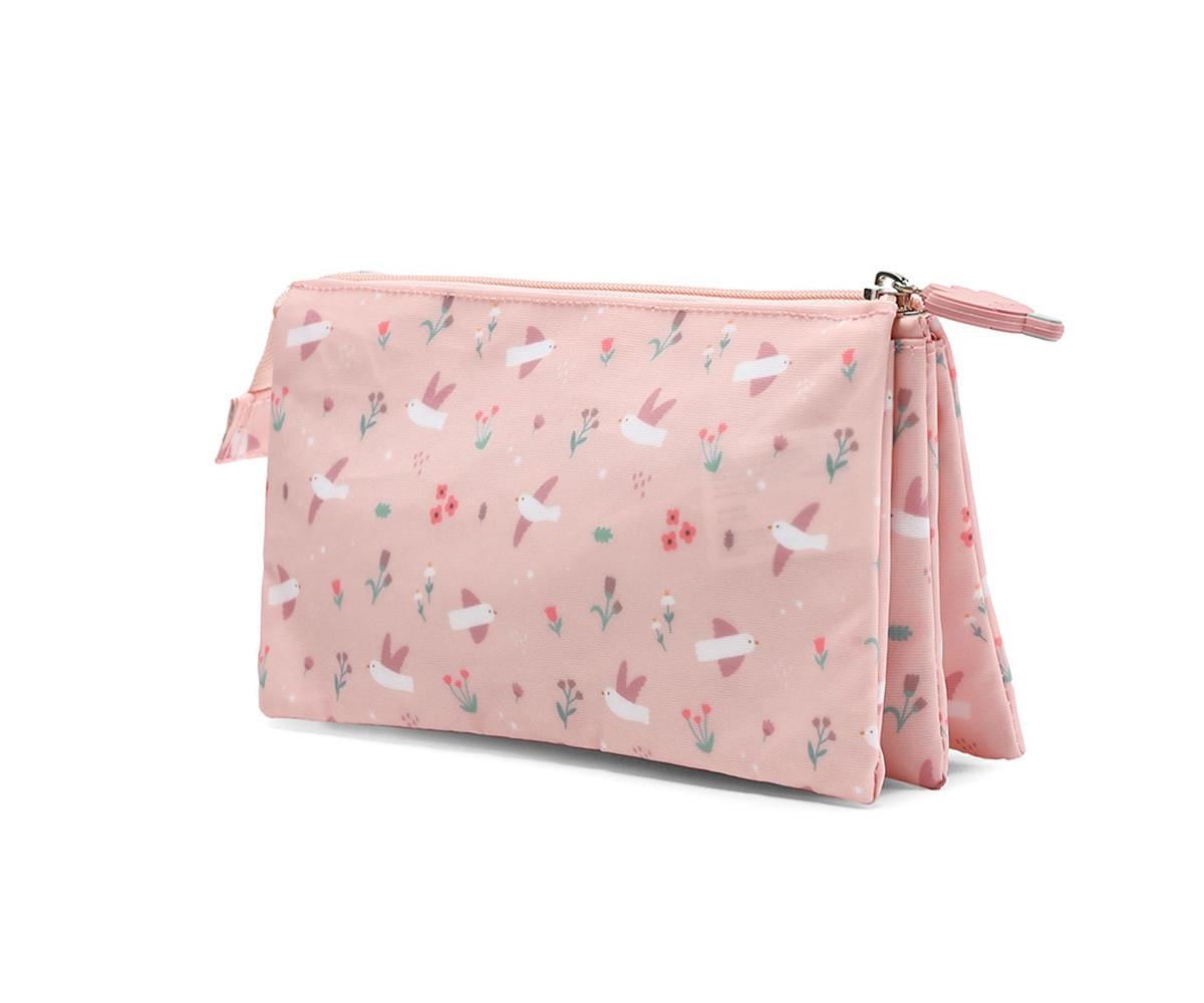MONNEKA ESTUCHE 3 COMPARTIMENTOS BLOSSOM BIRDS
